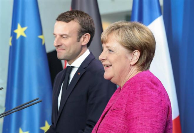 Emmanuel Macron e Angela Merkel (Lapresse)