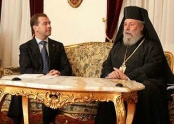 Dmitry_Medvedev_and_Chrysostom_of_Cyprus