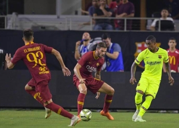 Santon_ElShaarawy_Roma_Barcellona_lapresse_2018
