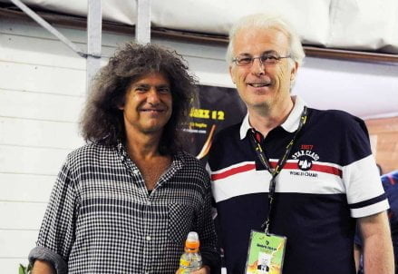 Pat Metheny e Luigi Viva (foto di Giancarlo Belfiore)