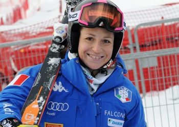 Elena Fanchini a bordo pista