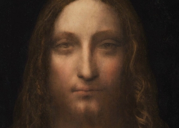 Leonardo da Vinci, Salvator Mundi, particolare (1499)