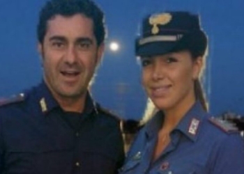 Il maresciallo Licia Gioia con il marito Francesco Ferrari, accusato di omicidio (foto da Twitter)