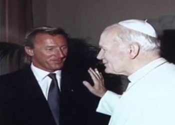 Lino Zani e Papa Wojtyla