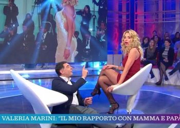 Valeria Marini e Tiberio Timperi