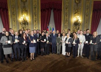 Natale Ceccarelli premiato dal presidente della Repubblica