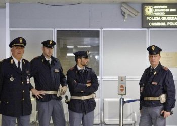 Polizia a Fiumicino