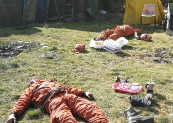 I volontari anticendio a Givoletto (Foto da Facebook)