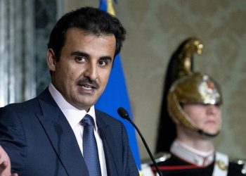 L'emiro del Qatar Tamim al Thani al Quirinale (LaPresse)
