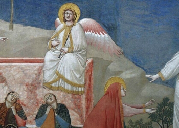 Giotto, Resurrezione e Noli me tangere (1303-1305), particolare