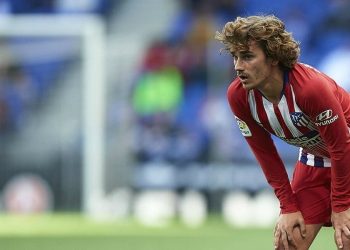 Antoine Griezmann of Atletico de Madrid during the match between RCD Espanyol v Atletico de Madrid of LaLiga, date 36, 2018-2019 season. RCDE Stadium. Barcelona, Spain - 04 MAY 2019
