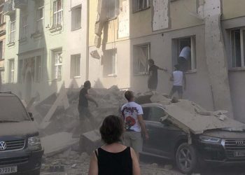 Esplosione a Vienna, foto Twitter