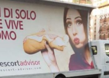 Sito escort usa passo Vangelo per farsi pubblicità (foto da Facebook)