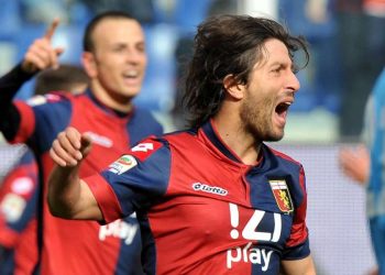 Iannone - LaPresse02 03 2014 Genova ( Italia )Sport Calcio Genoa vs Catania - Campionato TIM Serie A 2013 2014Stadio Ferraris GenovaNella foto: esultanza Genoa con SculliIannone - LaPresse02 03 2014 Genova ( Italia )Sport Soccer Genoa versus Catania - Italian Serie A Soccer League 2013 2014Ferraris Stadium GenovaIn the Photo: esultanza Genoa con Sculli