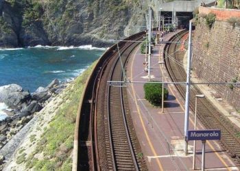 La stazione di Manarola nelle Cinque Terre