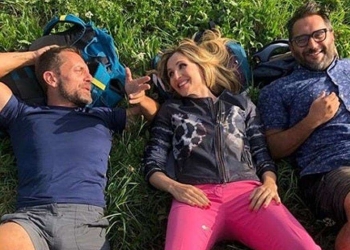 Angelo Mellone, Lorella Cuccarini e Peppone