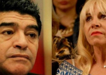 Maradona e l'ex moglie Claudia Villafane