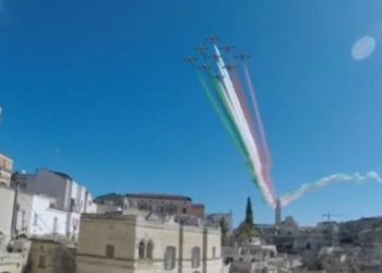 Frecce Tricolori a Matera, foto Instagram