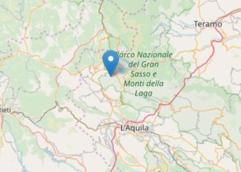Terremoto oggi in provincia dell'Aquila (foto Ingv)