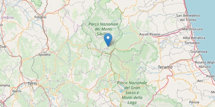 Terremoto ad Arquata del Tronto (Ingv)