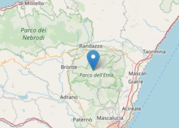 Nella foto: il primo terremoto registrato oggi 12 gennaio in Sicilia, foto da Ingv