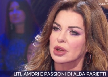 Alba Parietti a La Vita in Diretta