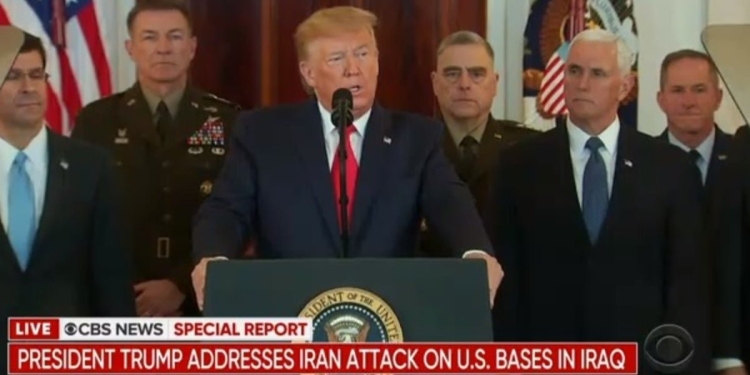 Discorso Trump sull'Iran