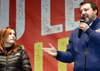 Matteo Salvini e Lucia Borgonzoni