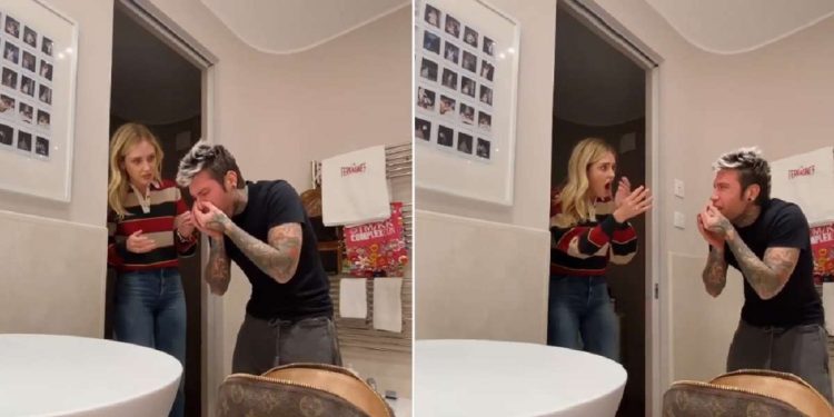 Fedez scherzo a Chiara Ferragni