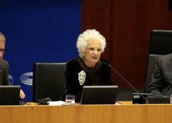 Liliana Segre a Bruxelles (Foto: LaPresse, 2020)