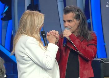 Piero Pelù e Mara Venier a Domenica in