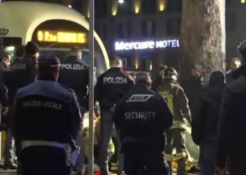 Turista coreana investita dal tram, foto Youtube