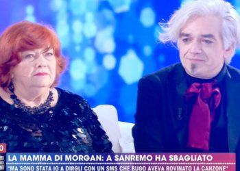 Morgan e sua madre a Live Non è la D'Urso