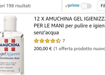Amuchina gel, foto Amazon
