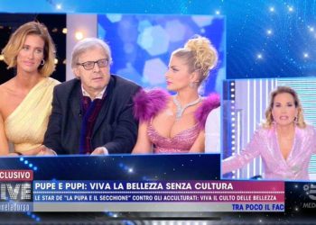 Lite Barbara D'Urso - Vittorio Sgarbi