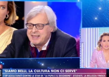 Lite tra Vittorio Sgarbi e Barbara D'Urso a Live