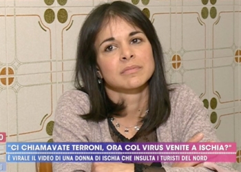 Teresa, donna di Ischia che ha insultato turisti Nord