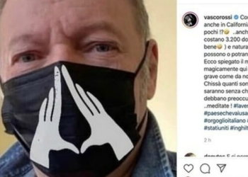 Vasco Rossi, foto da Instagram