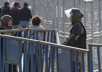 Pazarkule, al confine tra Turchia e Grecia (Lapresse)