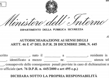 Coronavirus, modulo autocertificazione per spostamenti