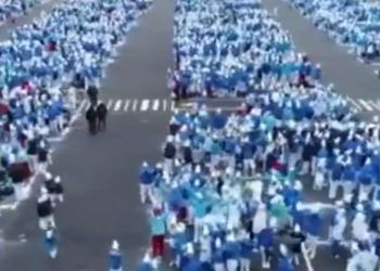 Raduno Puffi in Francia (foto Youtube)