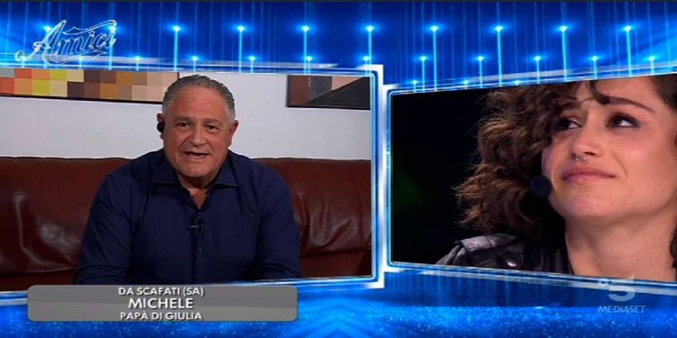 Michele, papà di Giulia Molino Amici 2020