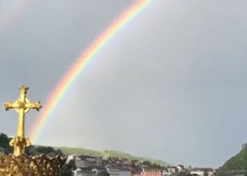 Arcobaleno a Lourdes