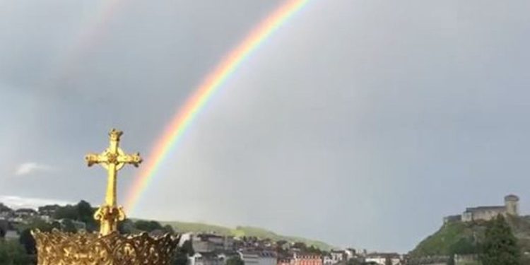 Arcobaleno a Lourdes