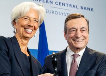 Christine Lagarde e Mario Draghi