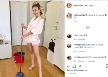 Diletta Leotta, pulizie social (Instagram)