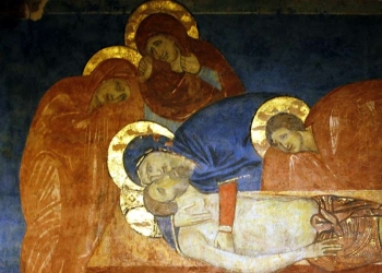 Seppellimento di Gesù, Duomo di Siena (XIV sec.)