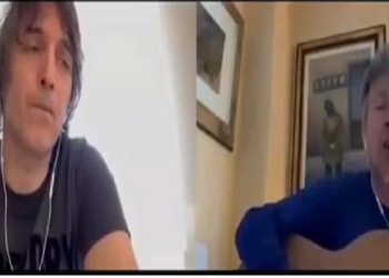 Pupo e Giuseppe Cruciani - Screenshot da video