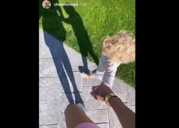 Chiara Ferragni e il piccolo Leone