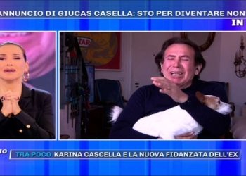 Giucas Casella piange a Pomeriggio 5